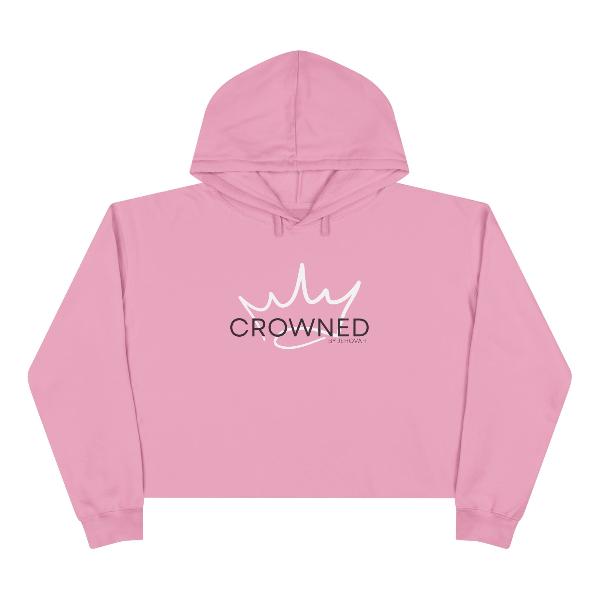 Crowned by Jehovah Crop Hoodie