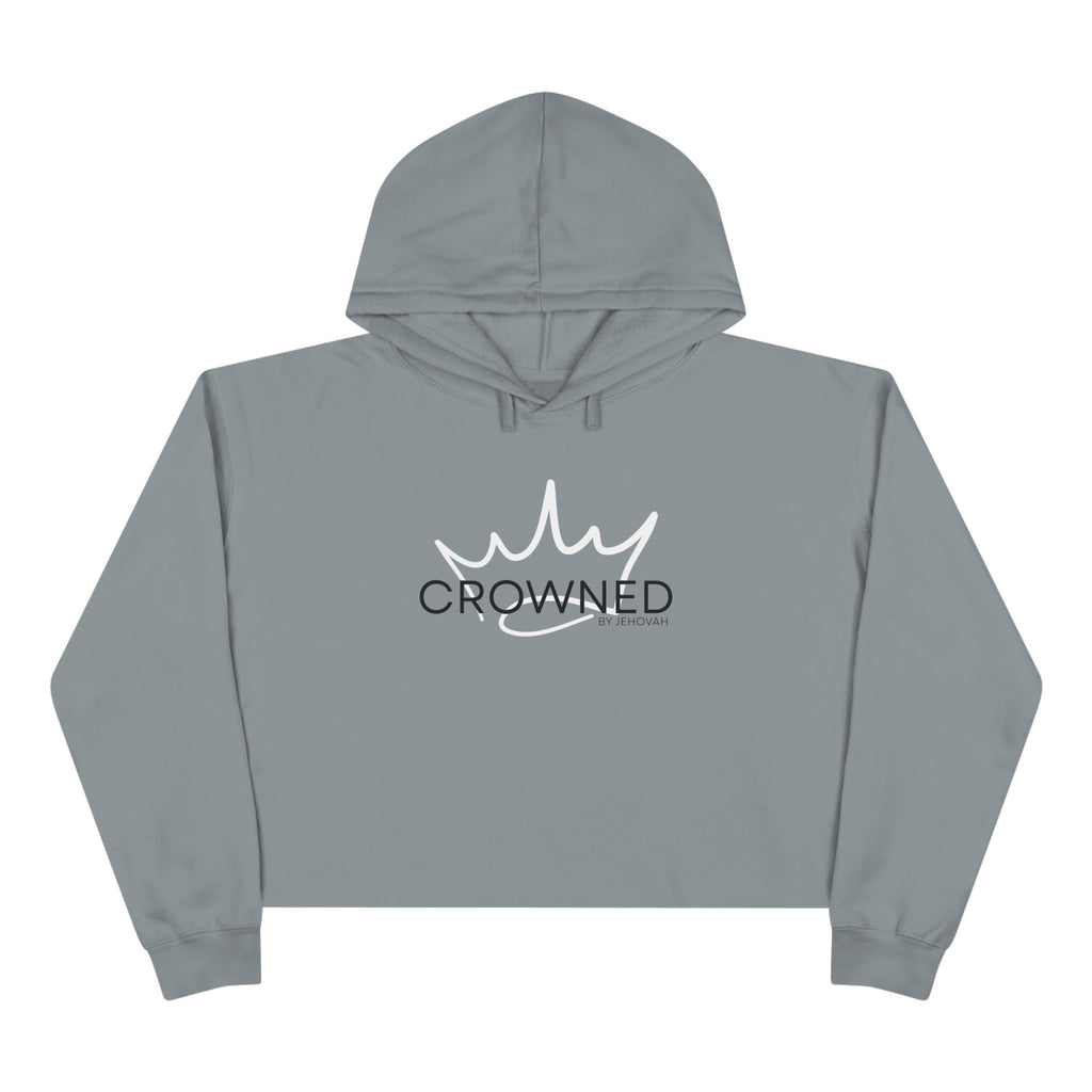Crowned by Jehovah Crop Hoodie