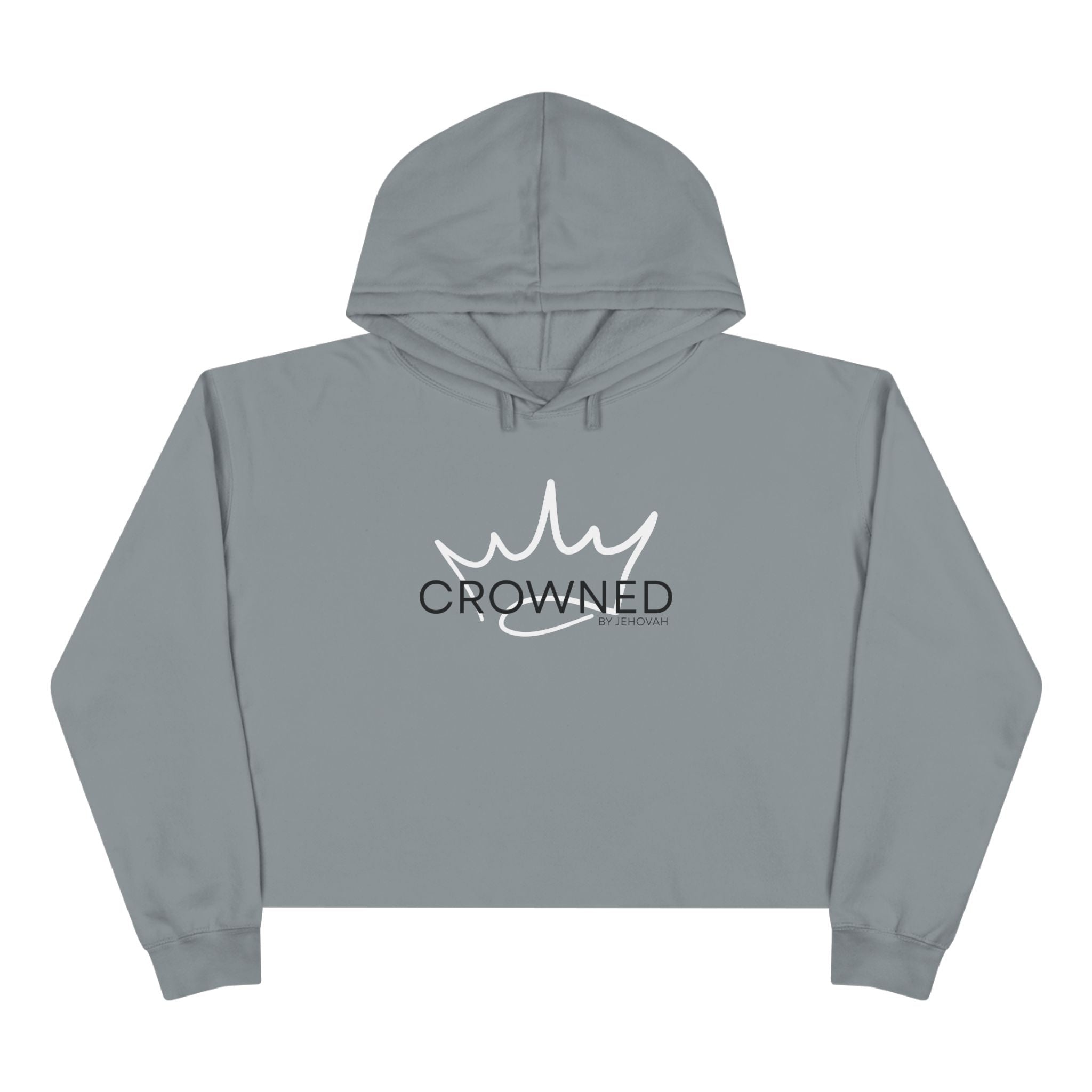 Crowned by Jehovah Crop Hoodie
