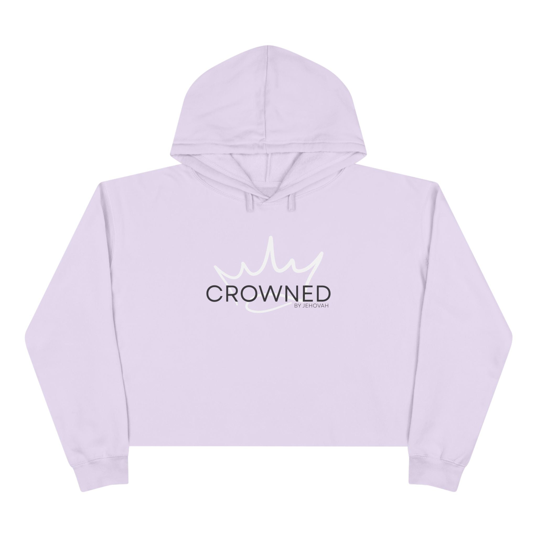 Crowned by Jehovah Crop Hoodie
