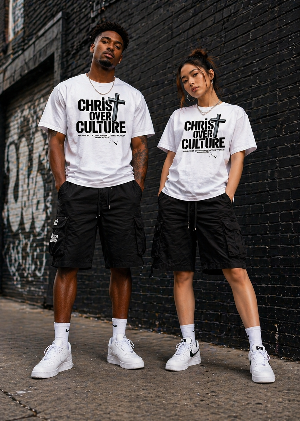 Christ Over Culture Shirt - WHITE