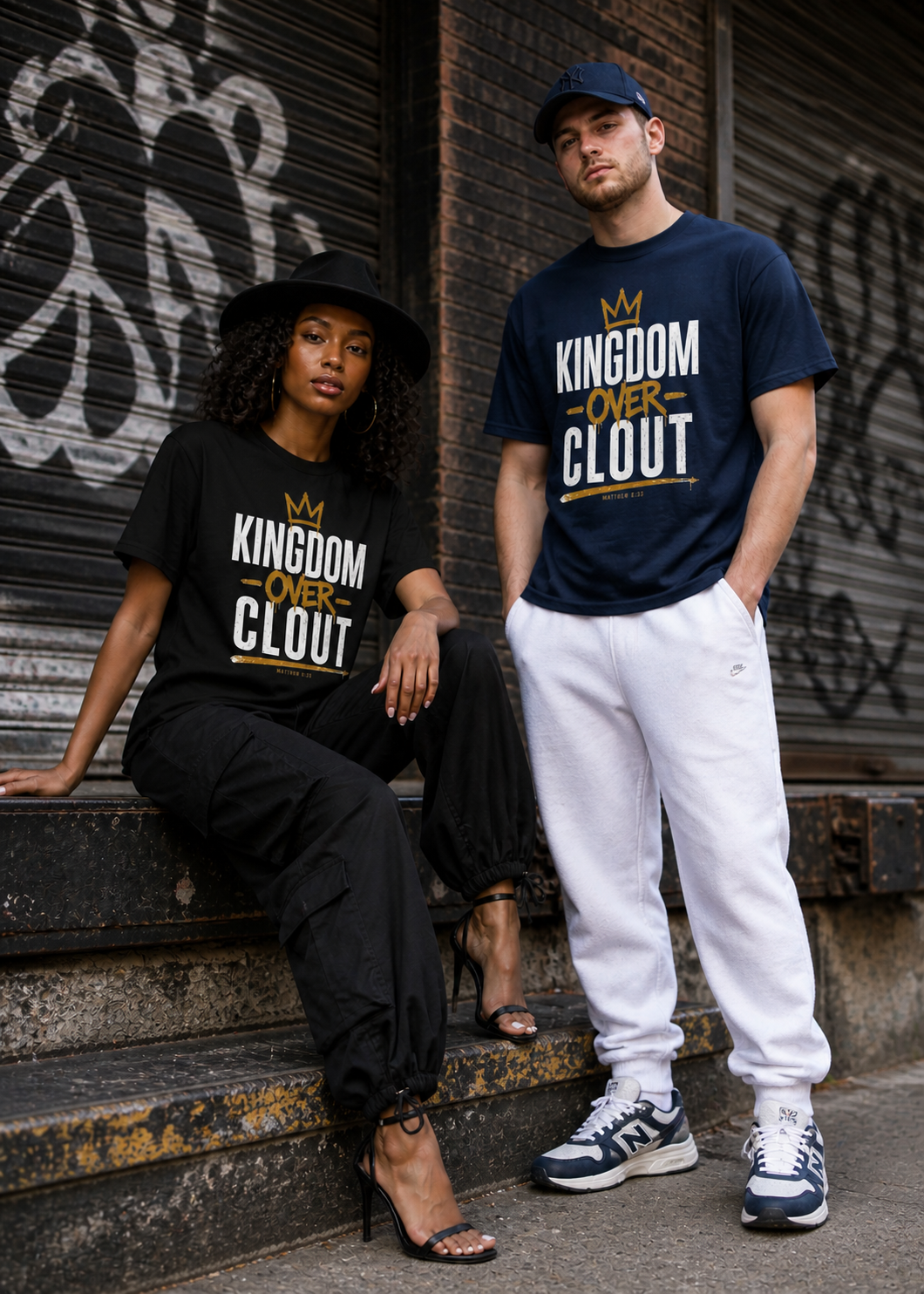 Kingdom Over Clout christian streetwear tee - Jehovah Threads